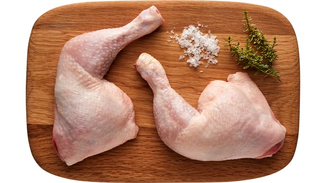 Hele lår med rygben 100%, ukal. Frost (2000 g)